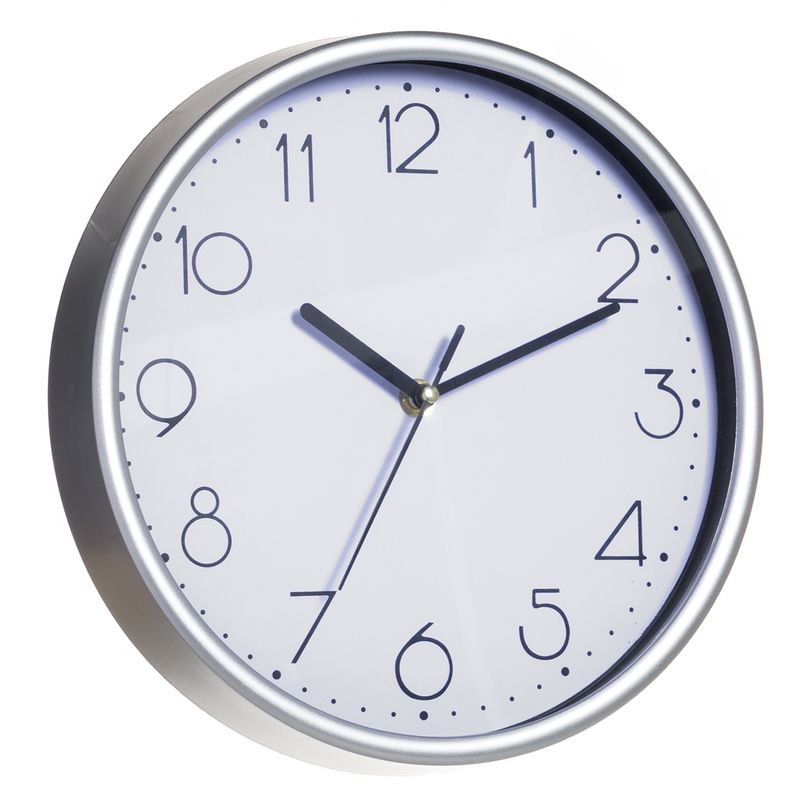 RELOJ 25,5CM MARCO SILVER