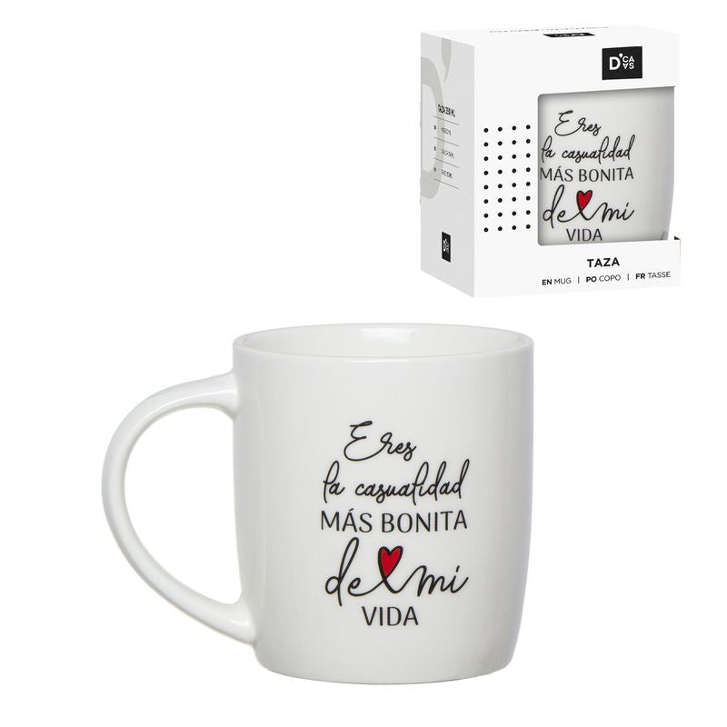 MUG 350ML ERES LA CASUALIDAD MAS BONITA