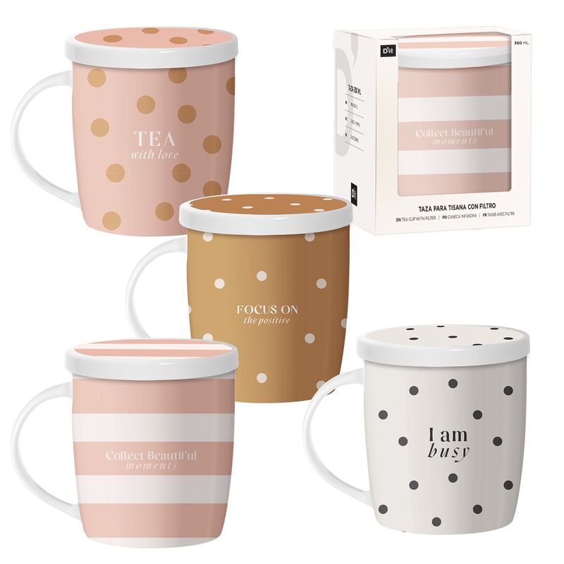 TISANA 350ML CON FILTRO BASICS 4M