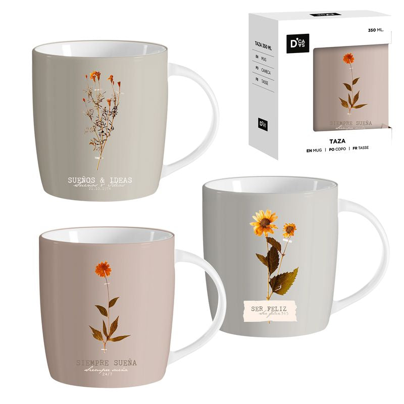 JUEGO 3 MUG 350ML ROSEMARY