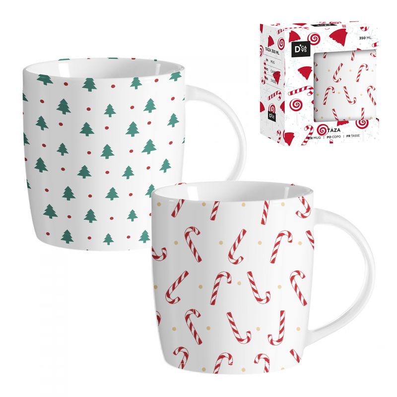 JUEGO 2 MUG 350ML NAVIDAD