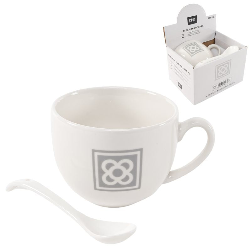 TAZA CON CUCHARA 265ML PANOT