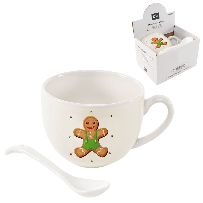 TAZA CON CUCHARA 265ML SWEET CHRISTMAS