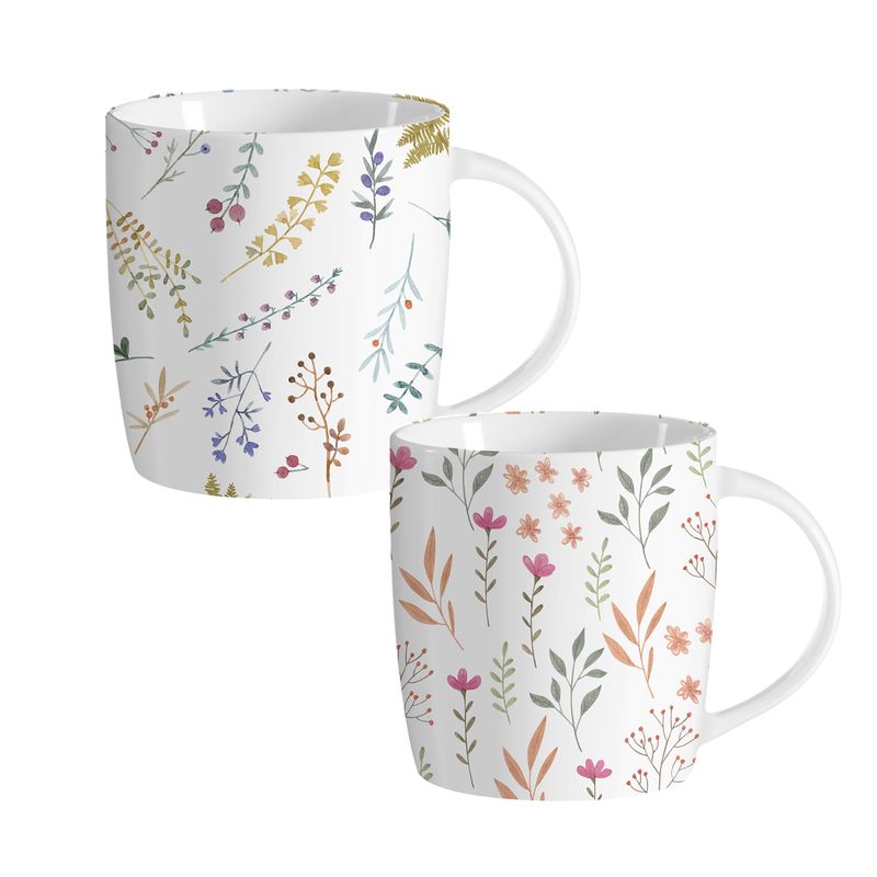 MUG 350ML FLORES