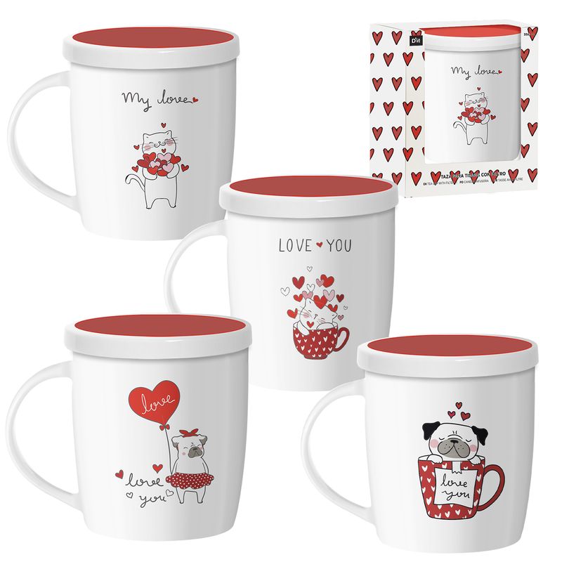 TISANA 350ML CON FILTRO LOVE MASCOTAS 4M