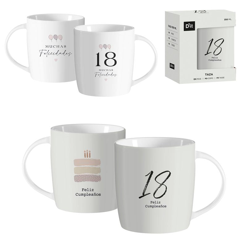 MUG 350ML 18 AÑOS