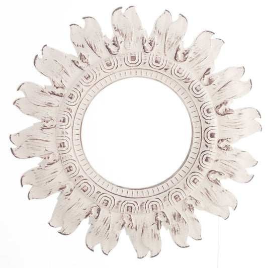 ESPEJO PARED DECORADO CREMA