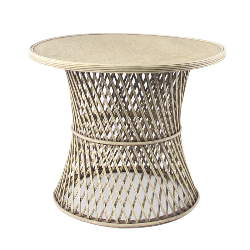 MESA AUXILIAR BAMBU Y RATAN