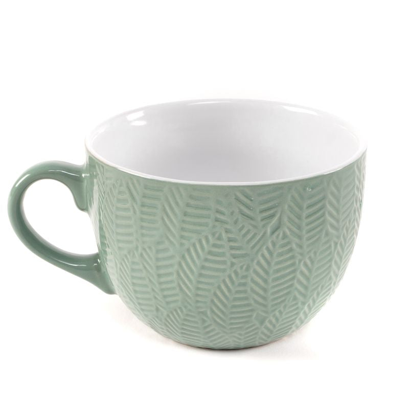 TAZA 550ML HOJAS VERDE