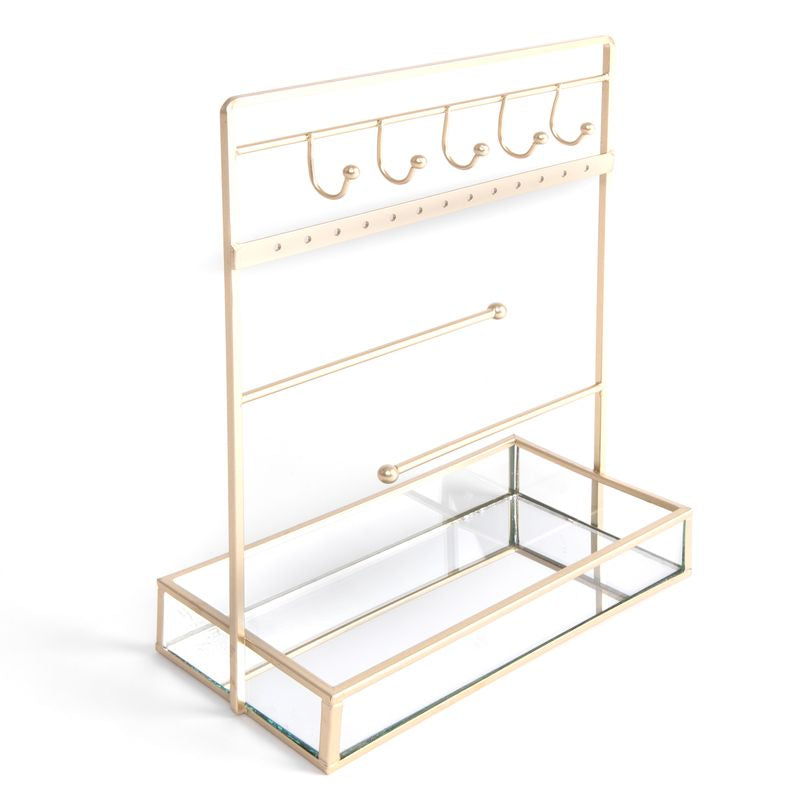 JOYERO VERTICAL CON BANDEJA ESPEJO