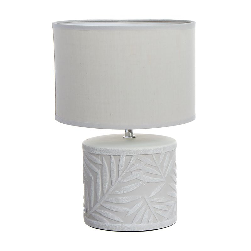 LAMPARA BASE CERAMICA HOJAS