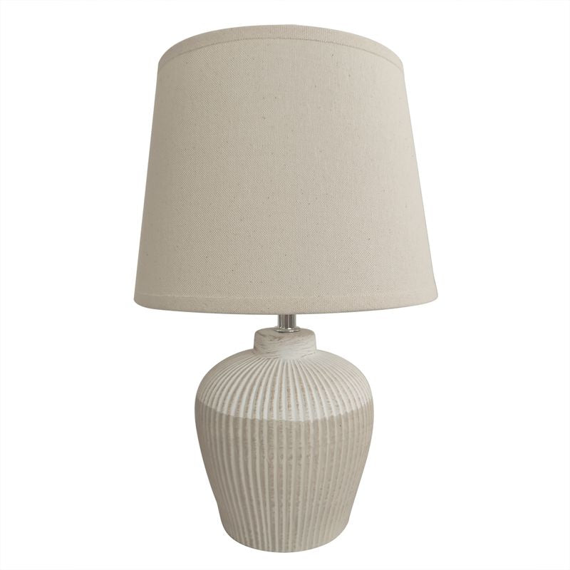LAMPARA BASE CERAMICA BICOLOR