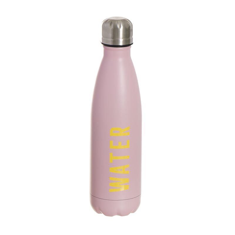 BOTELLA ACERO INOX. 500ML WATER ROSA