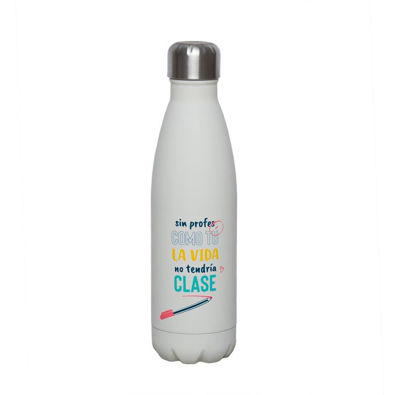 BOTELLA ACERO INOX. 500ML PROFE