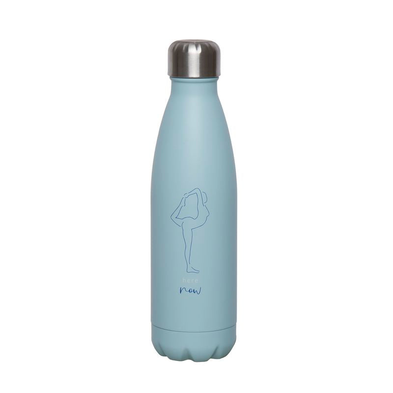 BOTELLA ACERO INOX. 500ML YOGA AZUL