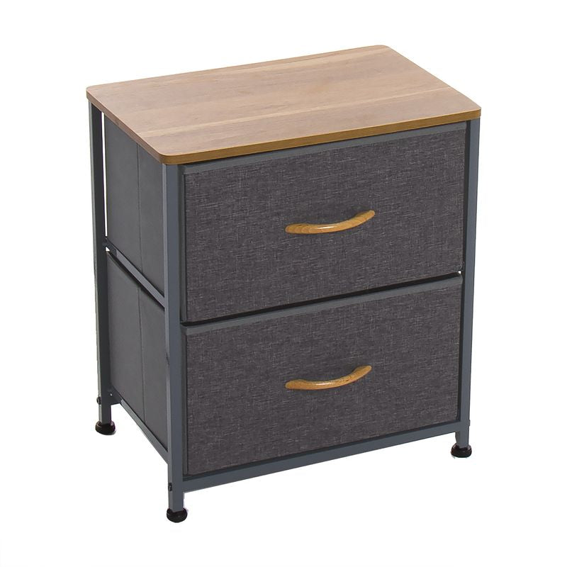 CAJONERA 2 CAJONES GRIS