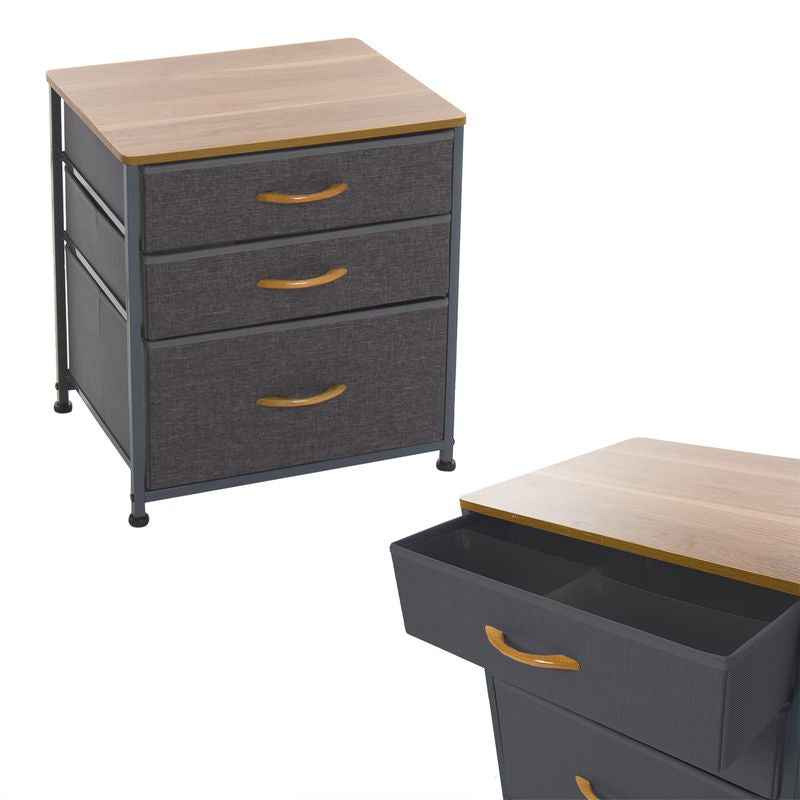 CAJONERA 3 CAJONES GRIS