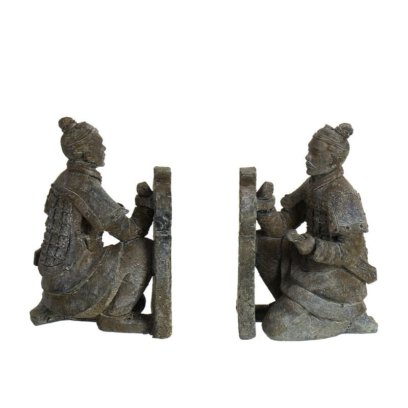JUEGO DE 2 SUJETALIBROS GUERRERO DE XIAN PIEDRA