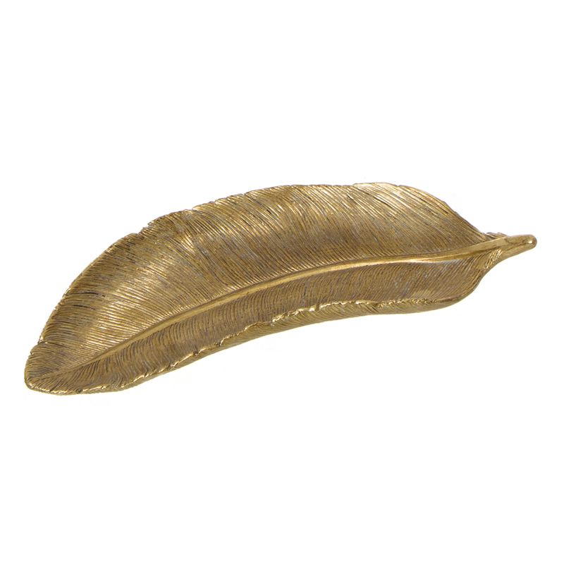 VACIABOLSILLOS FORMA PLUMA ORO M