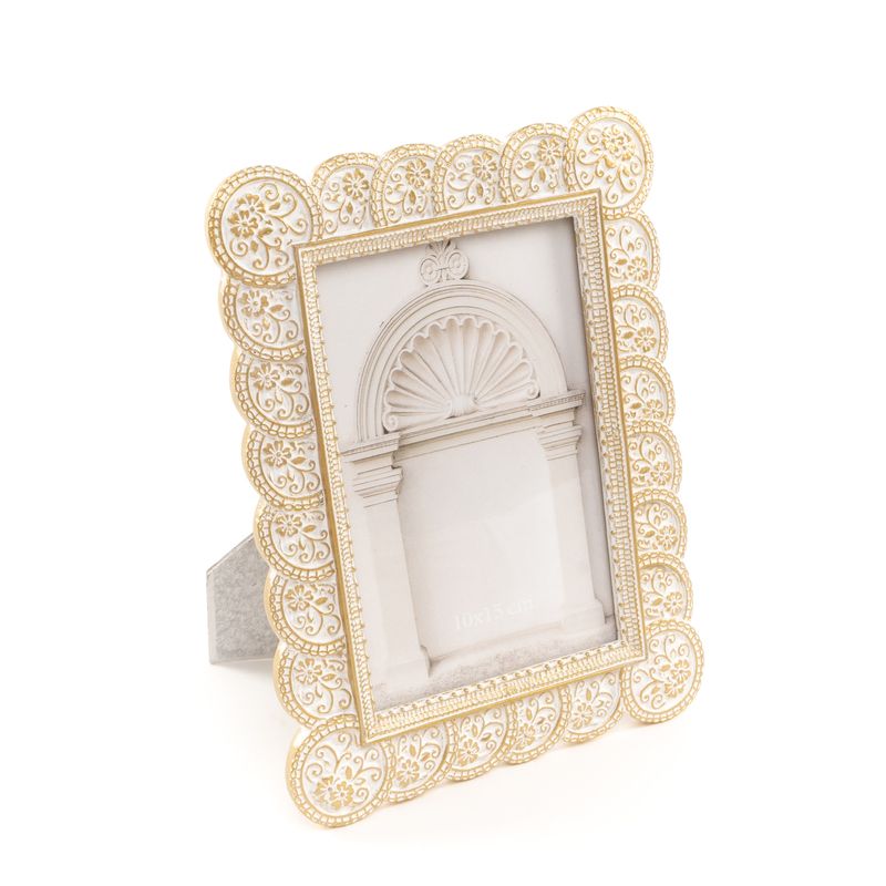 PORTAFOTOS 10X15 BLANCO/ORO