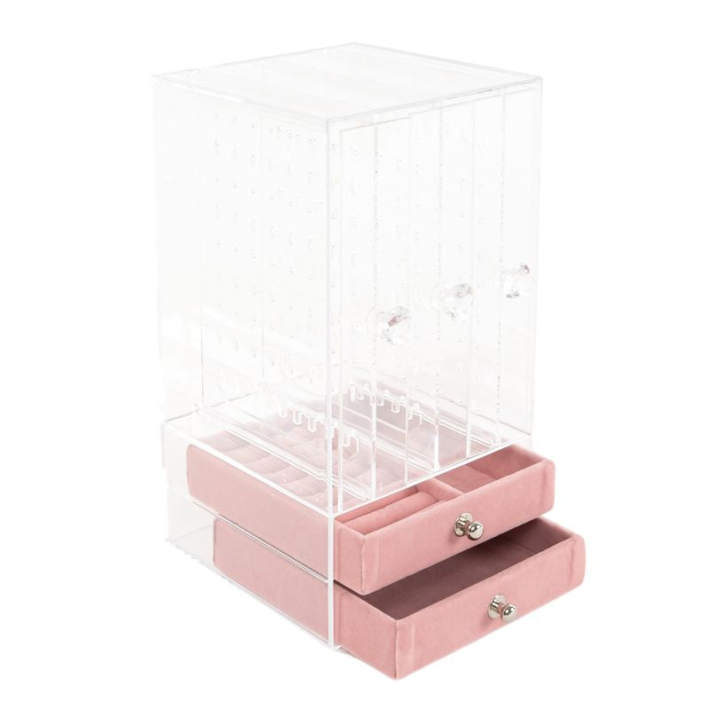 JOYERO 2 CAJONES ROSA