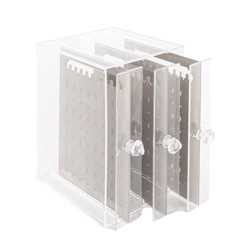 JOYERO VERTICAL 3 CAJONES GRIS
