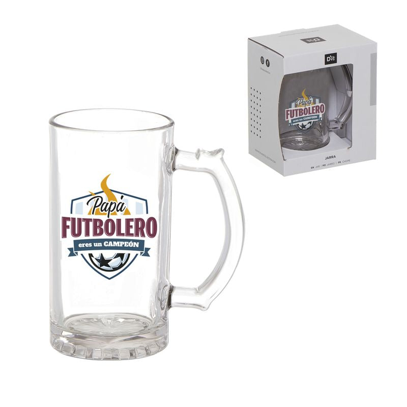 JARRA CERVEZA 500ML PAPA FUTBOLERO