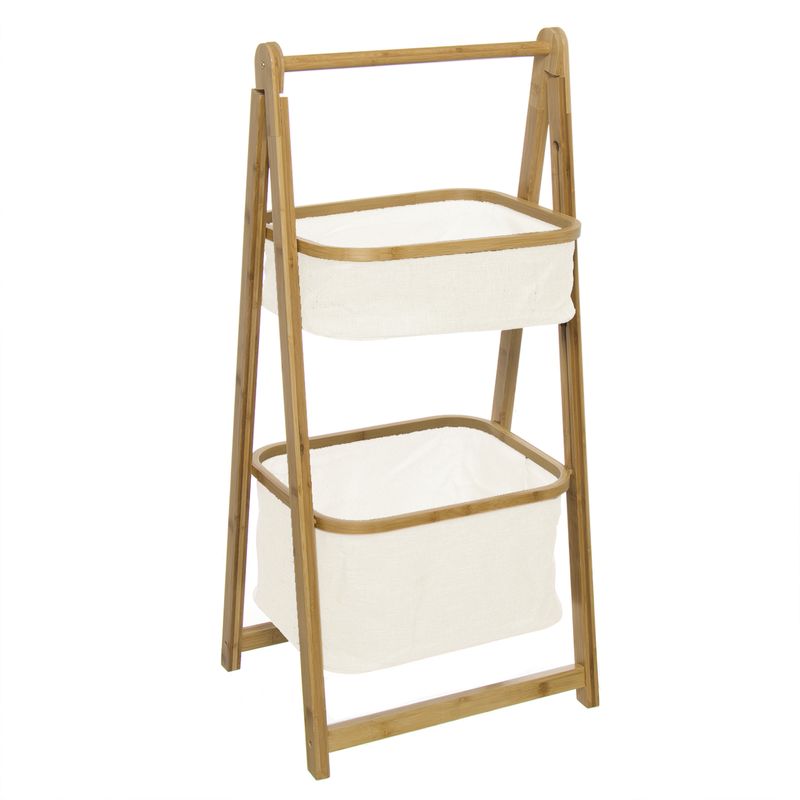 MUEBLE 2 CESTAS BAMBU NATURAL