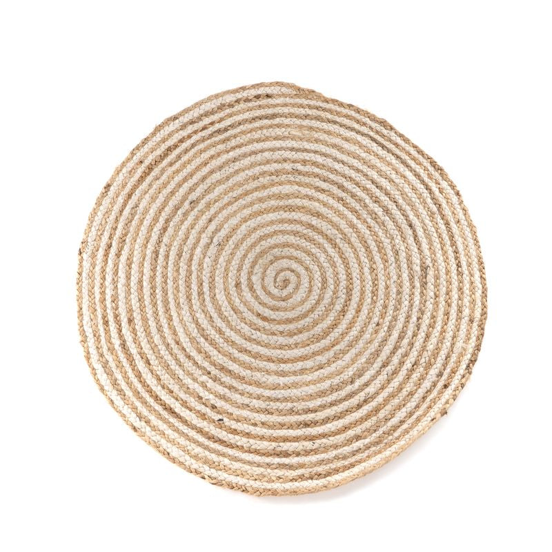 ALFOMBRA YUTE ESPIRAL 90CM
