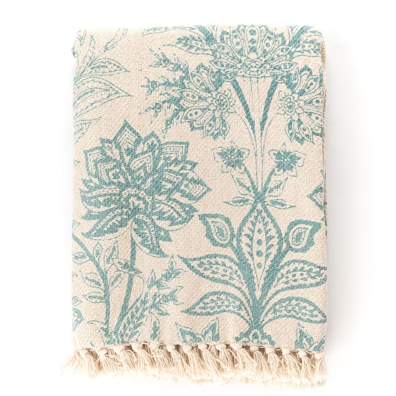 MANTA FIORELLA AZUL 120X160