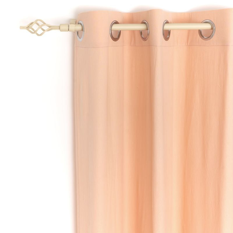 CORTINA 130X240 OLLAOS MELOCOTON