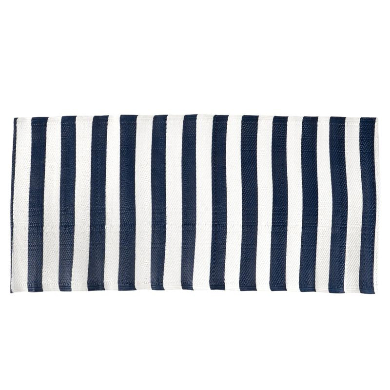 ALFOMBRA EXTERIOR 80X150 RAYAS AZUL