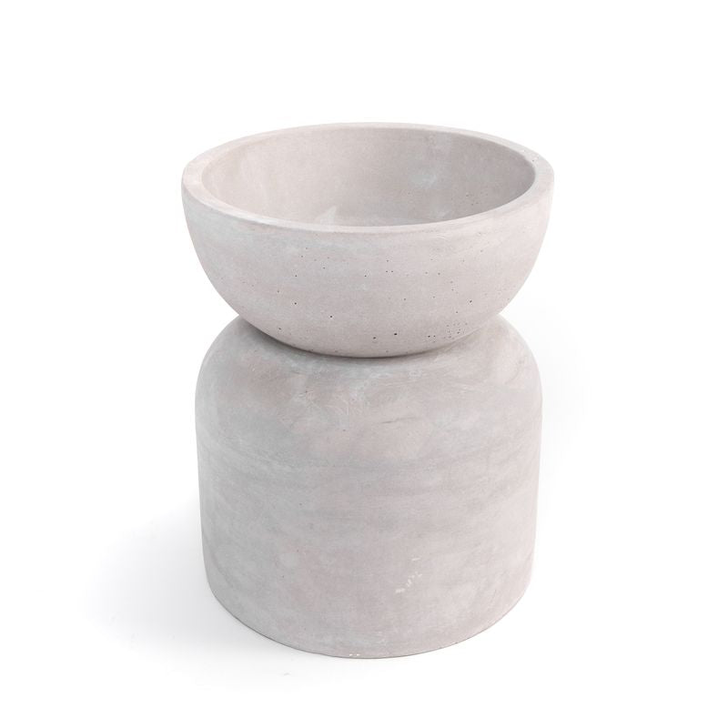 MACETERO CEMENTO M GRIS