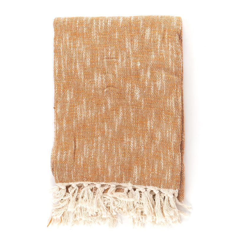 MANTA JASPEADO TERRACOTA 130X170