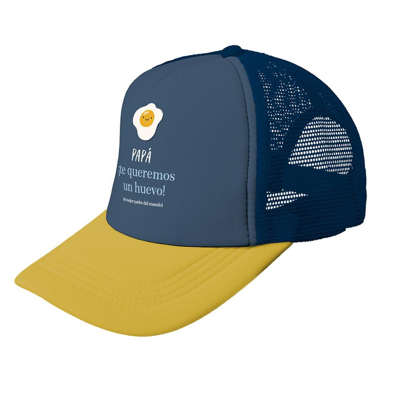 GORRA PAPA TE QUEREMOS UN HUEVO