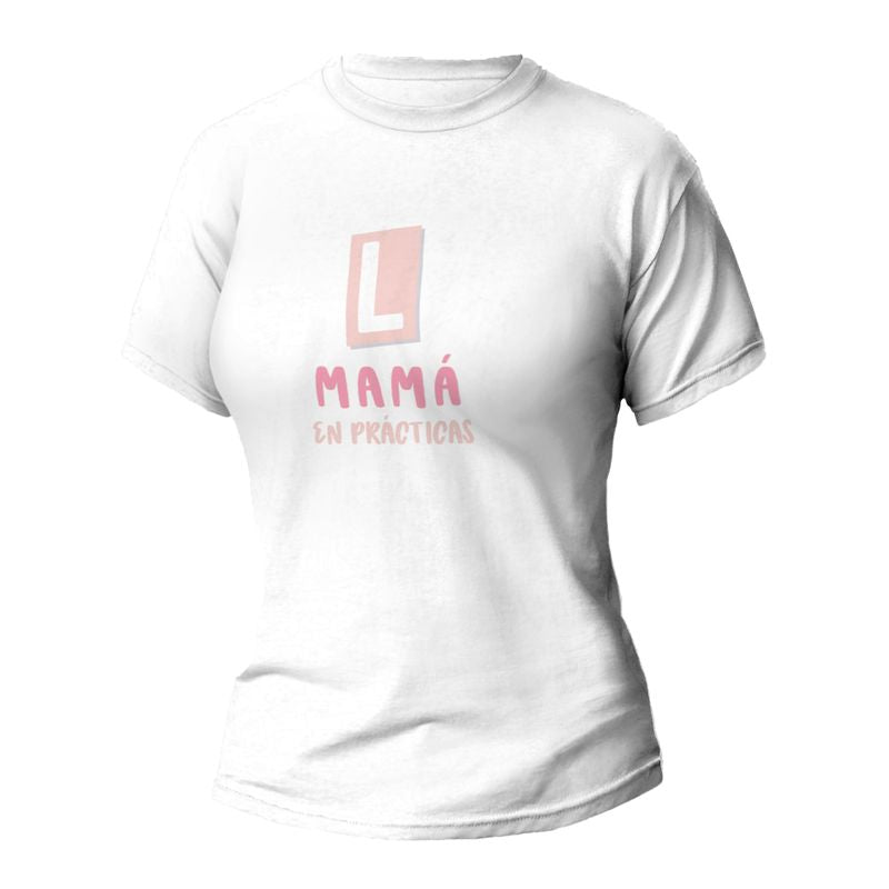 CAMISETA MUJER MAMA EN PRACTICAS