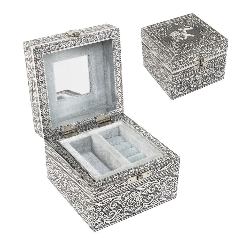 JOYERO 2 NIVELES METAL PLATA