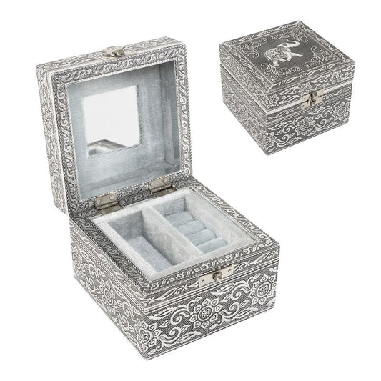 JOYERO 2 NIVELES METAL PLATA