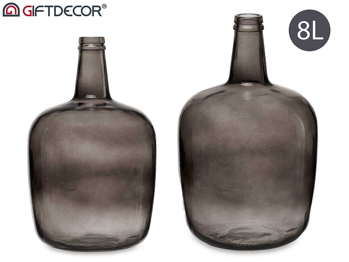 GARRAFA CRISTAL 8 L GRIS