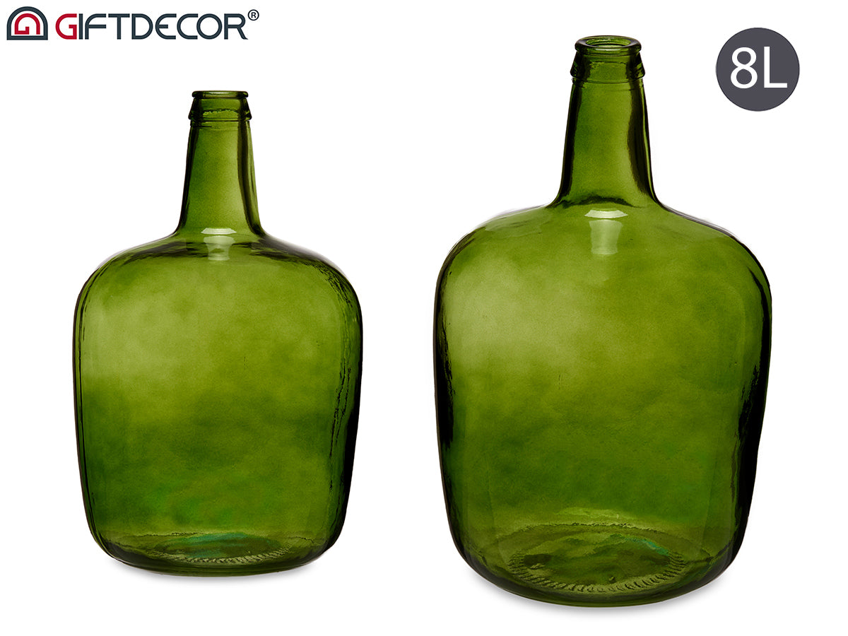 GARRAFA CRISTAL 8 L VERDE