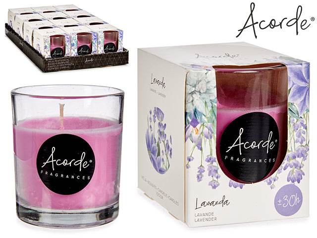 VELA VASO 30 HORAS LAVANDA