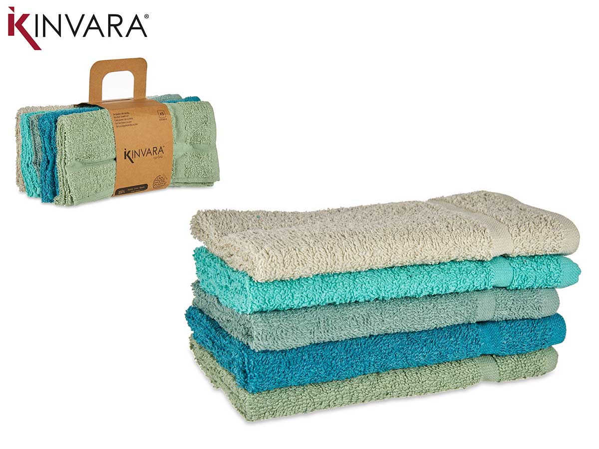 SET PAÑO COCINA 400GR 5PCS OCRES