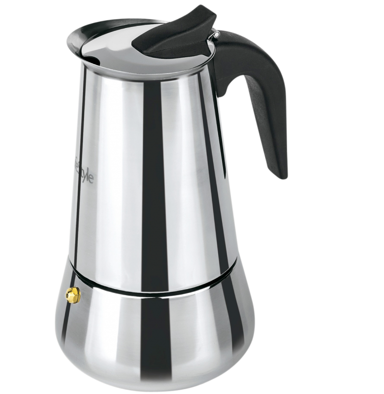 CAFETERA ARÁBICA DE ACERO INOXIDABLE 6 TAZAS