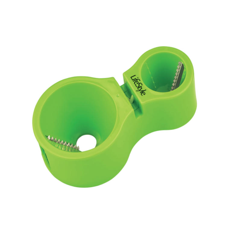 DOBLE CORTADOR ESPIRAL CON AFILADOR DE CUCHILLOS