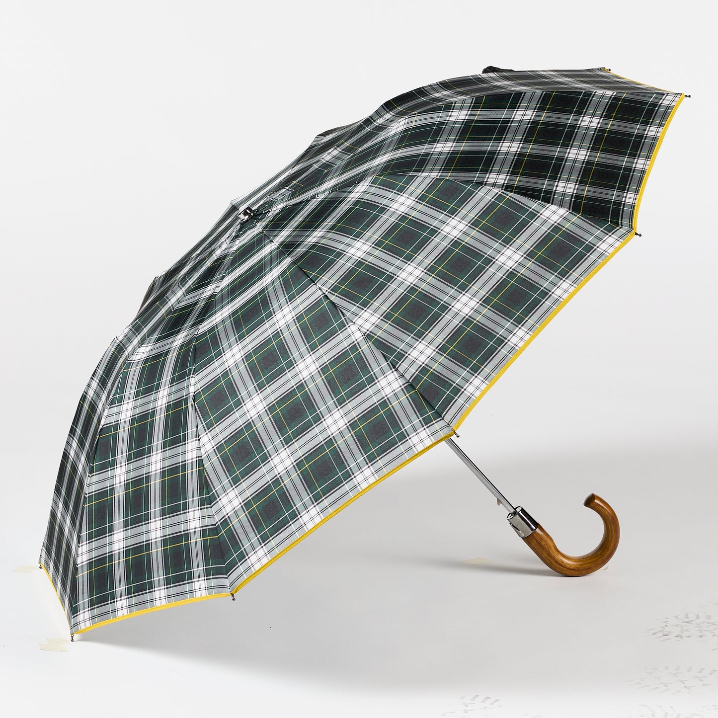 PARAGUAS SCOTTISH VERDE Y BLANCO