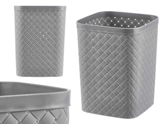 PAPELERA CUADRADA GRIS