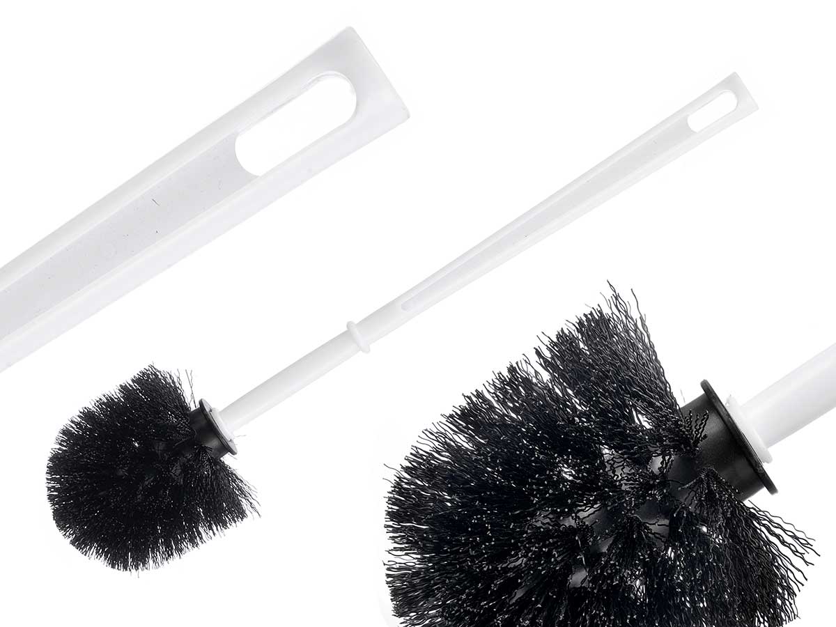 ESCOBILLA BAÑO BLANCA NEGRA