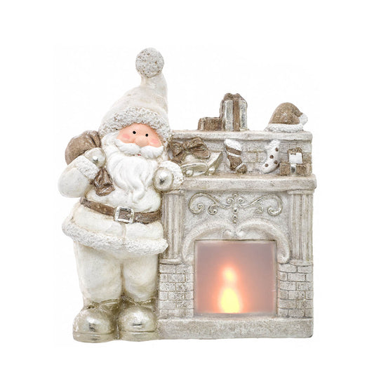 FIGURA PAPA NOEL CON CHIMENEA