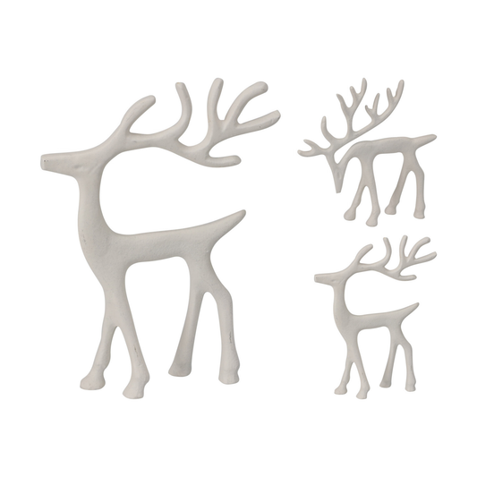 RENO NAVIDEÑO BLANCO 15X16CM