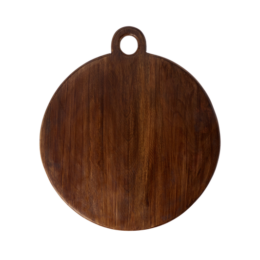 PLATO MADERA DE NOGAL OSCURO 34X39CM